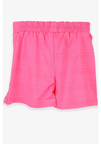 Breeze Kız Çocuk Etek Şort Fırfırlı Kurdeleli 1.5-10 Yaş, Neon Pembe
