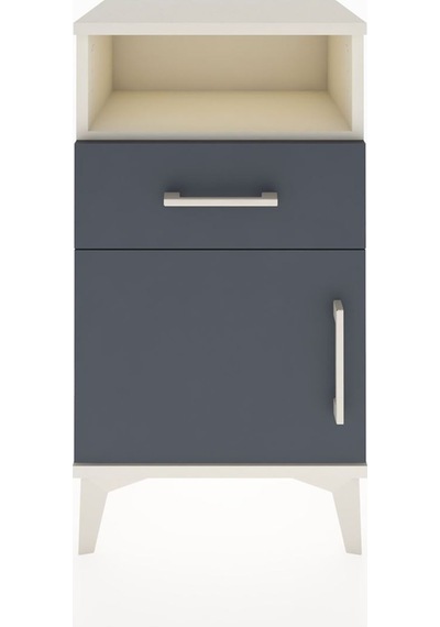 Arges Komodin 2 Raflı Tek Çekmeceli Tek Kapaklı 44x30x80 Ayta... Aytaşı