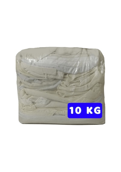 Beyaz Ve Krem Parça Silgi Bezi 1 Paket 10Kg -