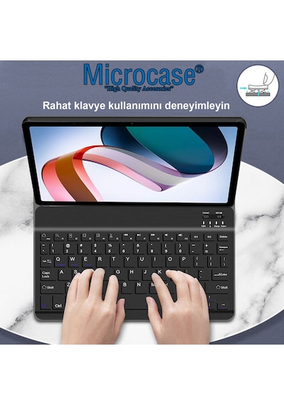 Xiaomi Uyumlu Redmi Pad 10.61 inch Bluetooth Klavyeli Standlı Kılıf BKK1