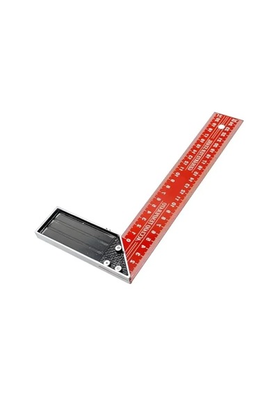 250 Mm Alüminyum Marangoz Gönye - Metal Gövde