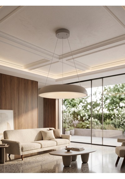 Cata Ct 8640 Zen Led Sarkıt Armatür 3 Renkli Kumandalı Açık Bej