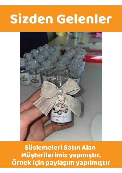 50 Adet 50 Ml Paw20tac Dezenfektan Kolonya Parfüm Hediyelik Nikah Düğün İçin Boş Plastik Şişe