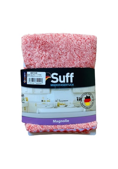 Trobus Mikrofiber Cam Silme Bezi Kurulama Havlusu 40x40 Cm Kırmızı Beyaz