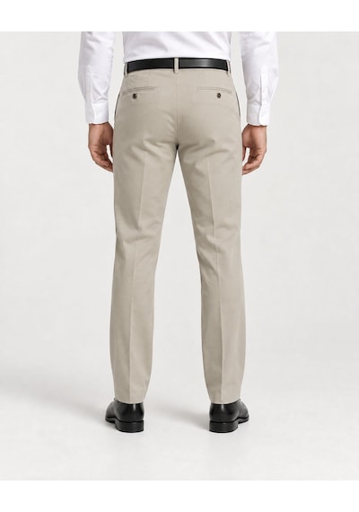 Classics Men Caserta Regular Fit Likralı Erkek Kumaş Pantolon - 7558 Bej