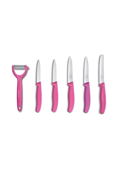 Victorinox Swissclassic Soyacaklı Pembe Bıçak Seti