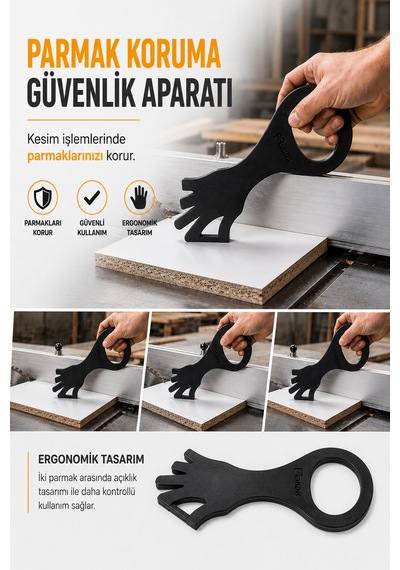 Parmak Koruma Güvenlik Aparatı Siyah