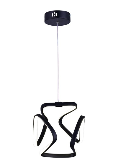 Lia Tekli Led Sarkıt Avize,siyah,3 Renk Yanabilen Led Avize, Modern Salon Oda Led Avize