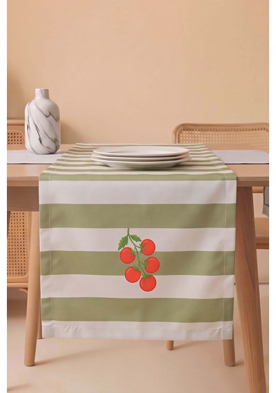 Cherry Vine Baskılı Runner 40x140 Cm Çok Renkli