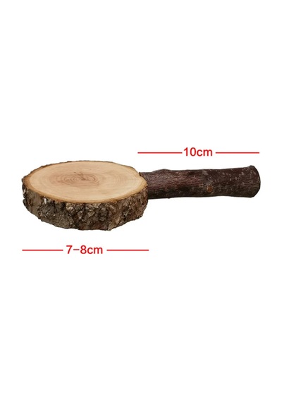 2x Doğal Ağaç Dalı Kuş Tüneği - Papağan, Sincap, Hamster İçin Çiğneme Oyuncağı