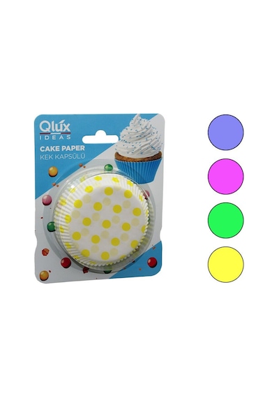 Qlux L-00168 Turta Ve Cupcake Kek Kapsülü - 50 Adet Diğer