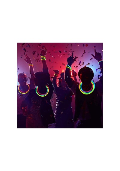 Glow Stick Işıklı 100 Adet Çubuk Neon Çubuk Neon Işıklı Bileklik Party Diğer