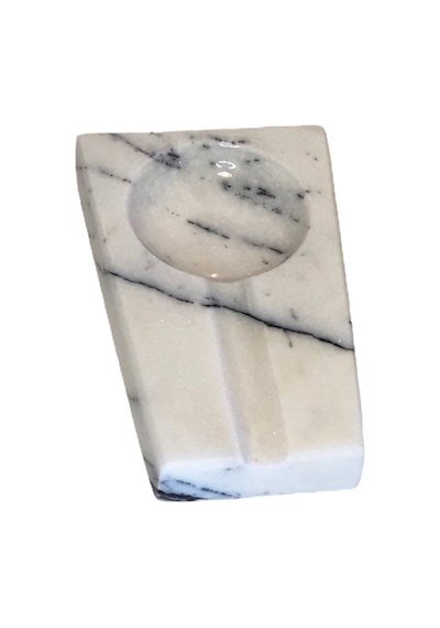 Marble Patron. Damarlı Beyaz Mermer Puro Küllüğü