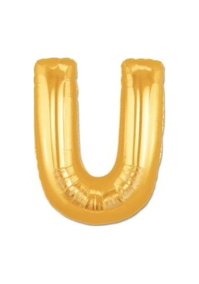 Tedar U Harf Folyo Balon Altın Renk 40 İnç Najmaddin Standart