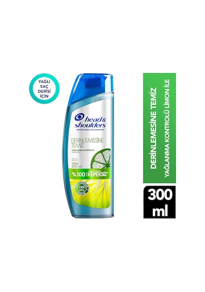 2 Adet Head And Shoulders Şampuan 300ml Derinlemesine Temizlik Yaş Kontrol