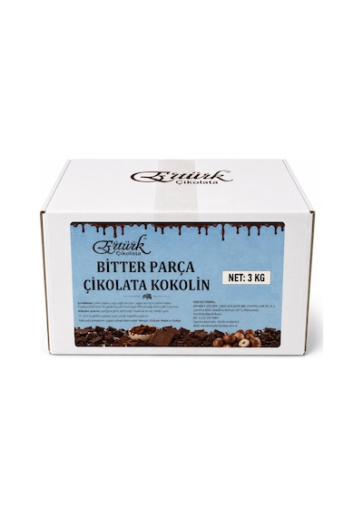 Ertürk Parça Çikolata Bitter Kokolin 3 Kg