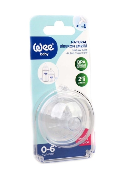 Wee Baby 148 Natural Biberon Yedek Emziği No:1 2'li