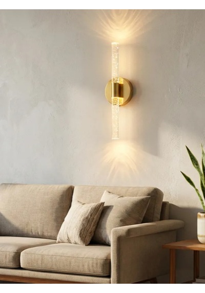 Bhbackhome Bubbleflux Large Şık Tasarım Modern Ledli Aplik 51 Cm Gold Elektrikli Kumandalı Altın