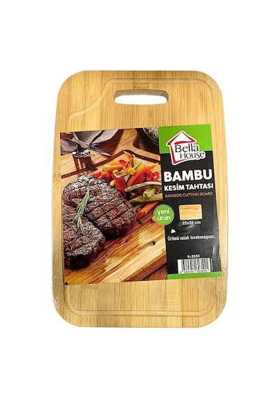 Lüks 22x32 Bambu Kesim Panosu Çok Renkli