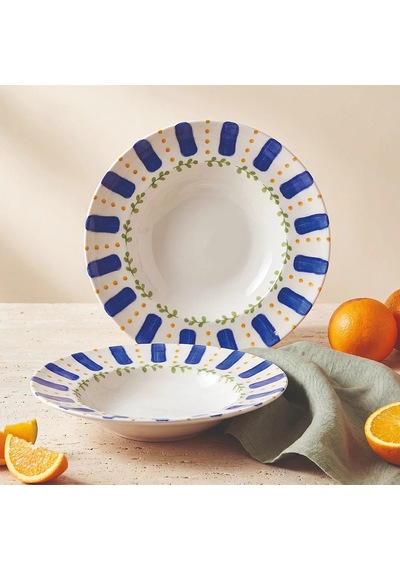 Güral Güral Porselen Kayısı Desenli 26 Cm Salata Ve Makarna Kasesi Diğer