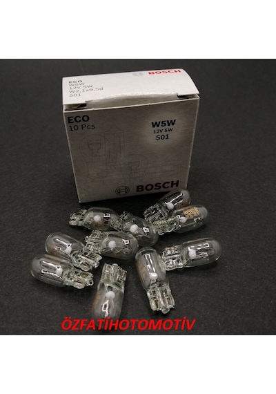 T10 Dipsiz Ampül Bosch  W5W 12V 5W