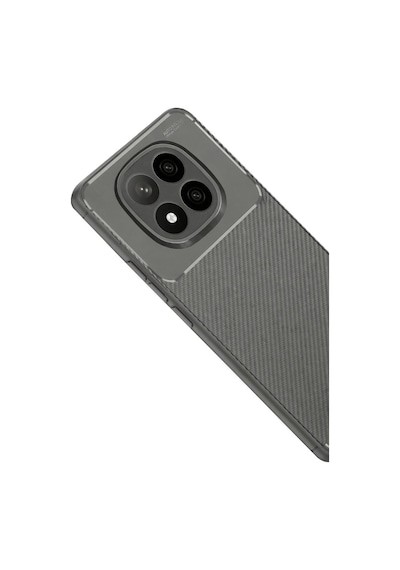 Xiaomi Redmi Note 15 Pro 4g Uyumlu Kılıf Karbon Tasarım Kamera Korumalı Silikon Telefon Kılıfı Kapak Gri