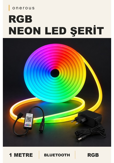 Onerous 1 M Rgb Neon Led Şerit, Bluetooth