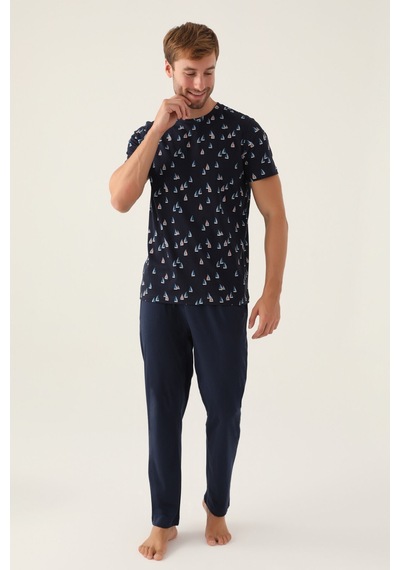Arnetta Yacht Lacivert Erkek Pijama Takımı 5274-42689 Lacivert