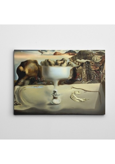 Salvador Dali Apparition Of Face And Fruit Dish On A Beach Dekoratif Dev Boyut Kanvas Tablo 100 X 140 Cm