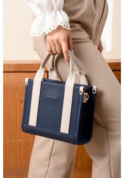 Just Polo Omuz Ve Çapraz Askılı Çanta 19x23 Cm Günlük Spor Kullanım Şık Mini Çanta Krem