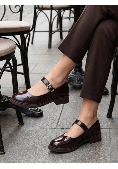 Nesilshoes Nesil Shoes Süha 250 Khv Krşk Rgn Tokalı Balerin Kadın Babet Kahve Kırışık Rugan Nesilshoes Nesil Shoes Süha 250 Khv Krşk Rgn Tokalı Balerin Kadın Babet Kahve Kırışık Rugan