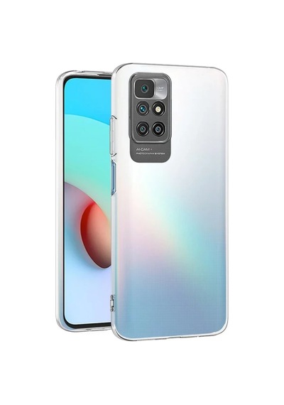 Xiaomi Redmi 10 2022 Kılıf Lüx Şeffaf Silikon Altın
