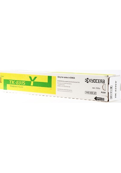 Kyocera Tk-8315Y Taskalfa 2550Ci Sarı Toner 6.000 Sayfa 1