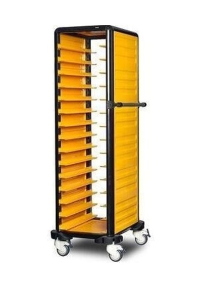 Gastrolley 150 Tekli Servis Tepsi Arabası, 2 Yanı Kapalı, 57x71x174 Cm