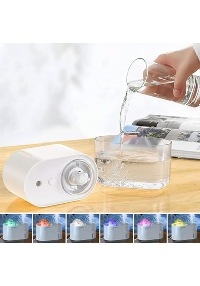 Uzay Ayısı 300 Ml Usb Hava Nemlendirici Led Işıklı Masaüstü