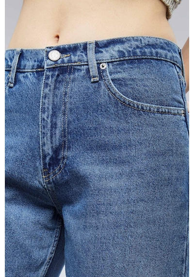Cedy Denim Cedy Denım Yüksek Kalite Kadın Palazzo Yüksek Bel Cotton Jean Pantolon Mavi