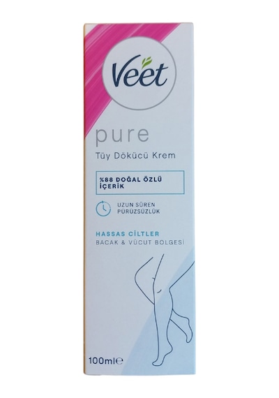 Veet Pure Tüy Dökücü Krem Hassas Ciltler 100 Ml-2839