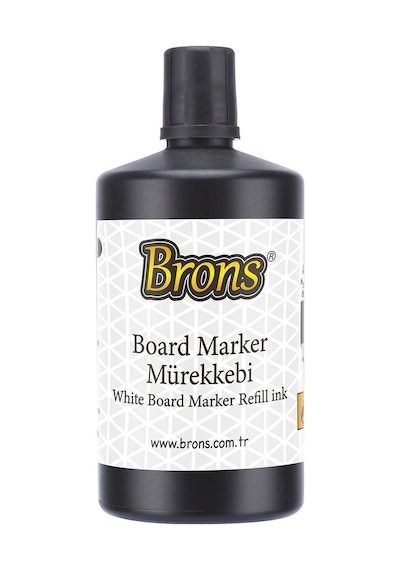 Brons Br-9150 Beyaz Tahta Kalemi Mürekkebi Siyah 250Cc