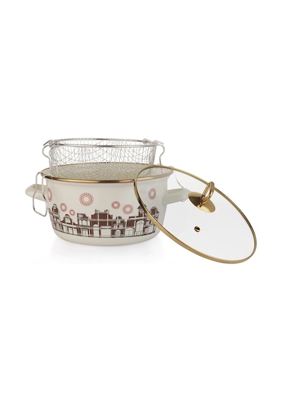 Schafer Spark Kızartma Tenceresi 22 Cm 3 Parça-asorti Krem