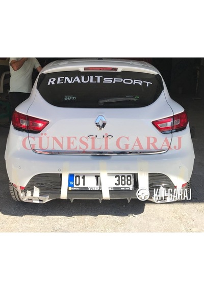 Renault Clio Egzoz Görünümlü Difüzör Plastik Boyasız