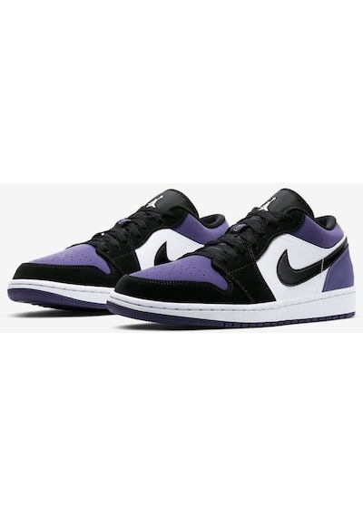 Solfej Mix Jordan 1 Low Black Toe Erkek Spor Ayakkabı Çok Renkli