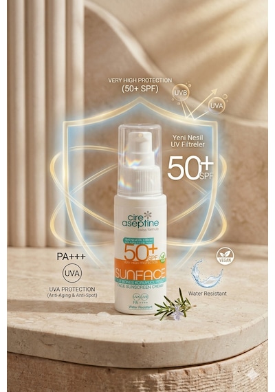Cire Aseptine Yüz Güneş Koruyucu Krem Spf50+ 60 Ml 2 Adet