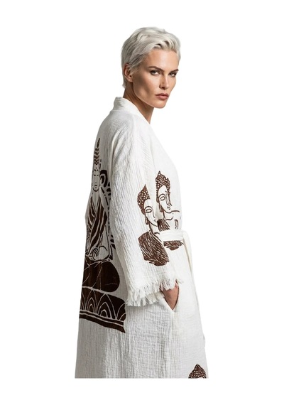 Brandsmiths Natural Serenity Buddha Kimono Sarı