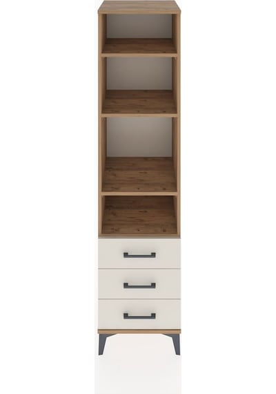 Hyperion Dolap 4 Raflı 3 Çekmeceli 44x44x182 Çam-aytaşı Çam
