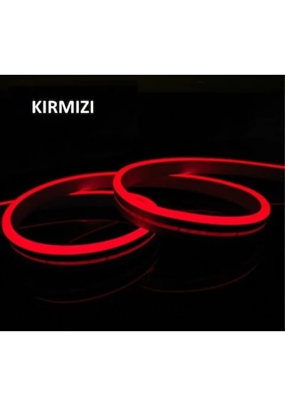 5 Metre 12 V Dış Mekan Kırmızı Neon Led