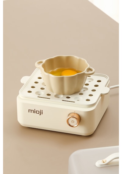 Mioji EG8B 500 W Yumurta Ve Çok Amaçlı Buharlı Pişirici Beyaz