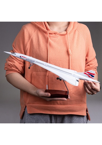 British Airways Concorde Jet Yolcu Uçağı Model Uçak 1/125 Ölçek 50cm