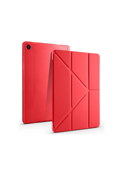 Samsung Uyumlu Galaxy Tab A9 Plus A11+ Üçgen Standlı Uyandırma Fonksiyonlu Tablet Kılıfı Kapaklı Kılıf