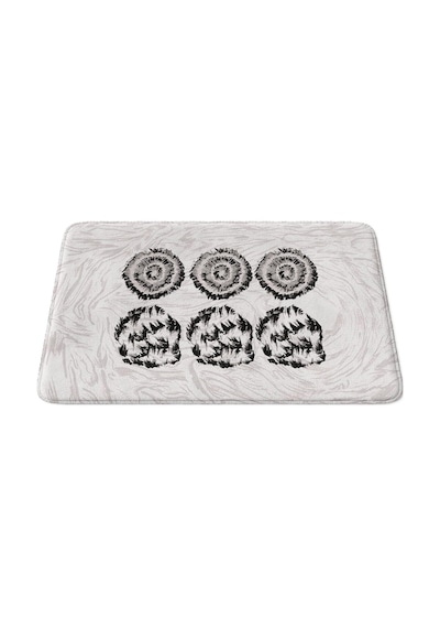 Sevimli Tasarımlı Mikrofiber 2'li Takım Banyo Paspası, Kaymaz Taban, Makinede Yıkanabilir 40x60 50x80 Diğer