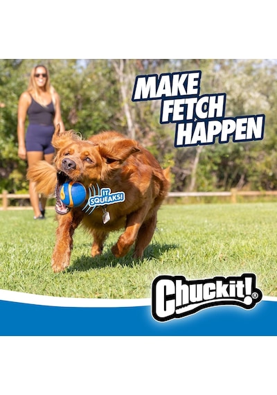 Chuckit Ultra Squeaker Sesli Oyun Topu Xl - Köpekler İçin Dayanıklı, Yüksek Zıplama Kabiliye